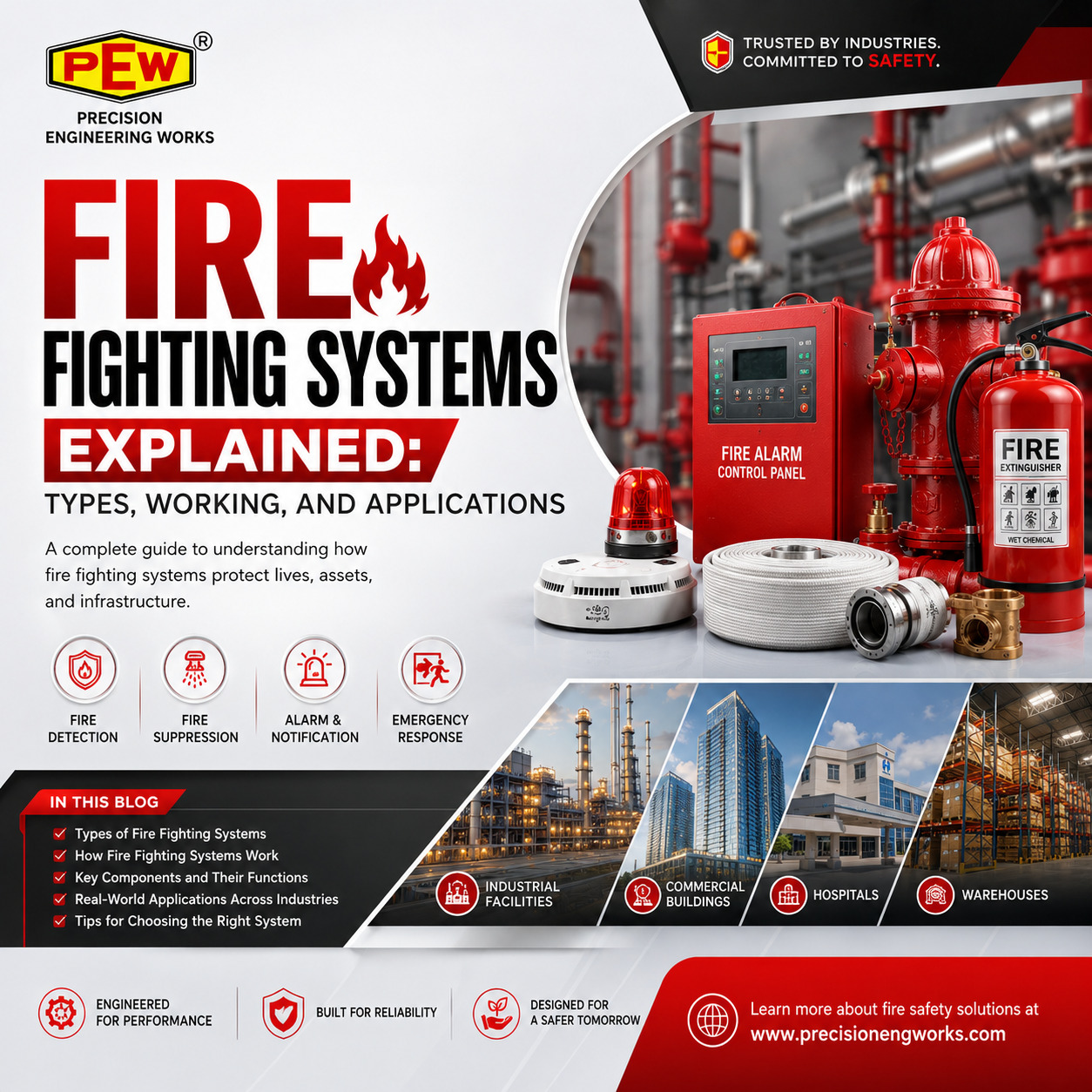 Fire Fighting Systems Explained: Types, Working, and Applications Fire Fighting Systems Explained: Types, Working, and Applications