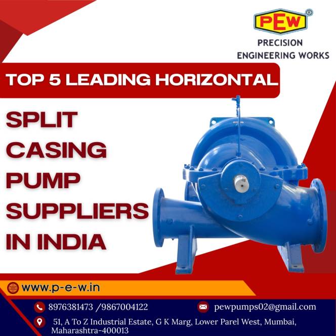 Top 5 Leading Horizontal Split Casing Pump Suppliers in India