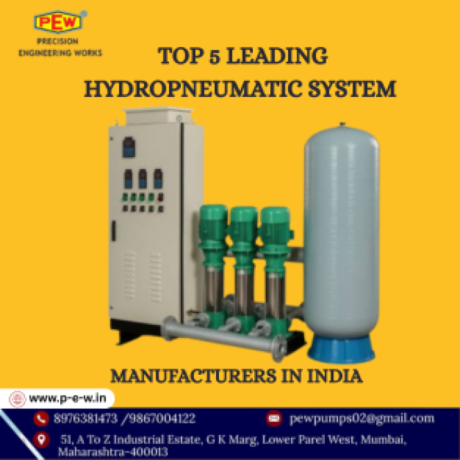 Top 5 Leading Hydropneumatic System Manufacturers in India