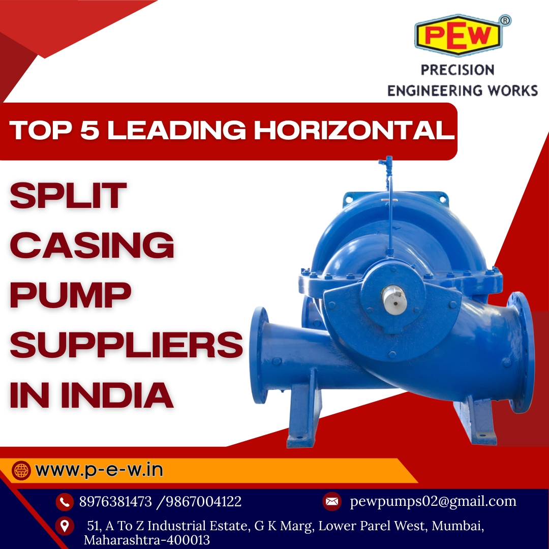 Top 5 Leading Horizontal Split Casing Pump Suppliers in India
